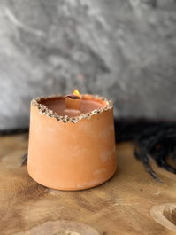 Aberto Design Vela 7TM - 1 de Concreto Naranja con Fragancia Soya